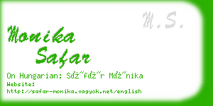 monika safar business card